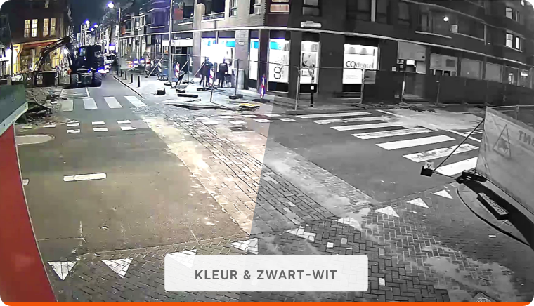 Bouwbeveiliging camera met nachtzicht infrarood