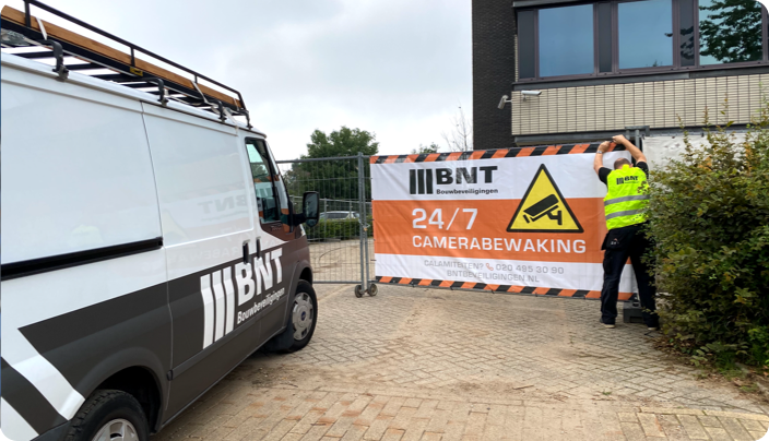 BNT bouwbeveiligingen toegangscontrole spandoek