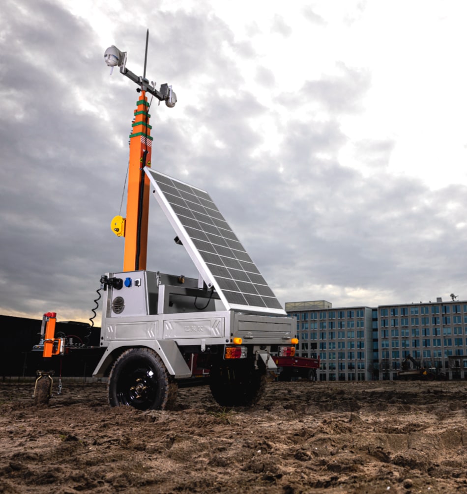 BNT bouwbeveiligingen camera trailer